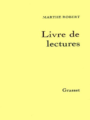 cover image of Livre de lectures